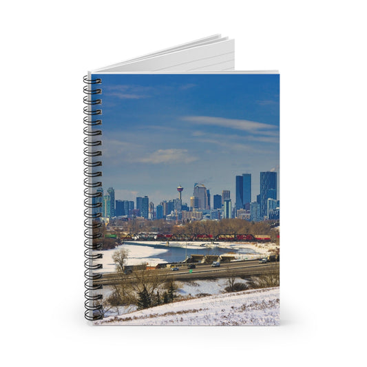 Ruled Line Spiral Notebook - Downtown Calgary Max Bell Centre Winter