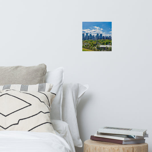 Matte Poster Print - Downtown Calgary McHugh Bluff Fall