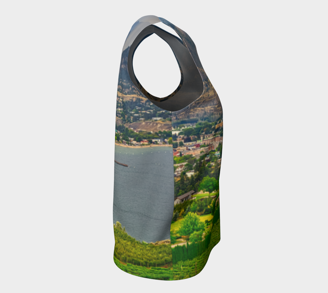 Women's All-Over Loose Regular Tank Top - Penticton Munson Mountain