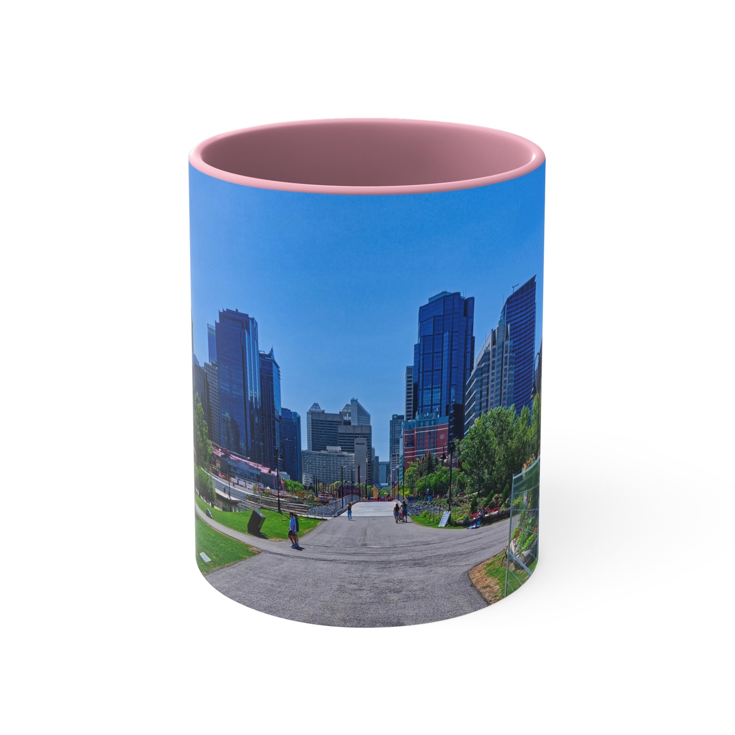 Accent Coffee Mug, 11oz  - Downtown Calgary Prince's Island Park HDR