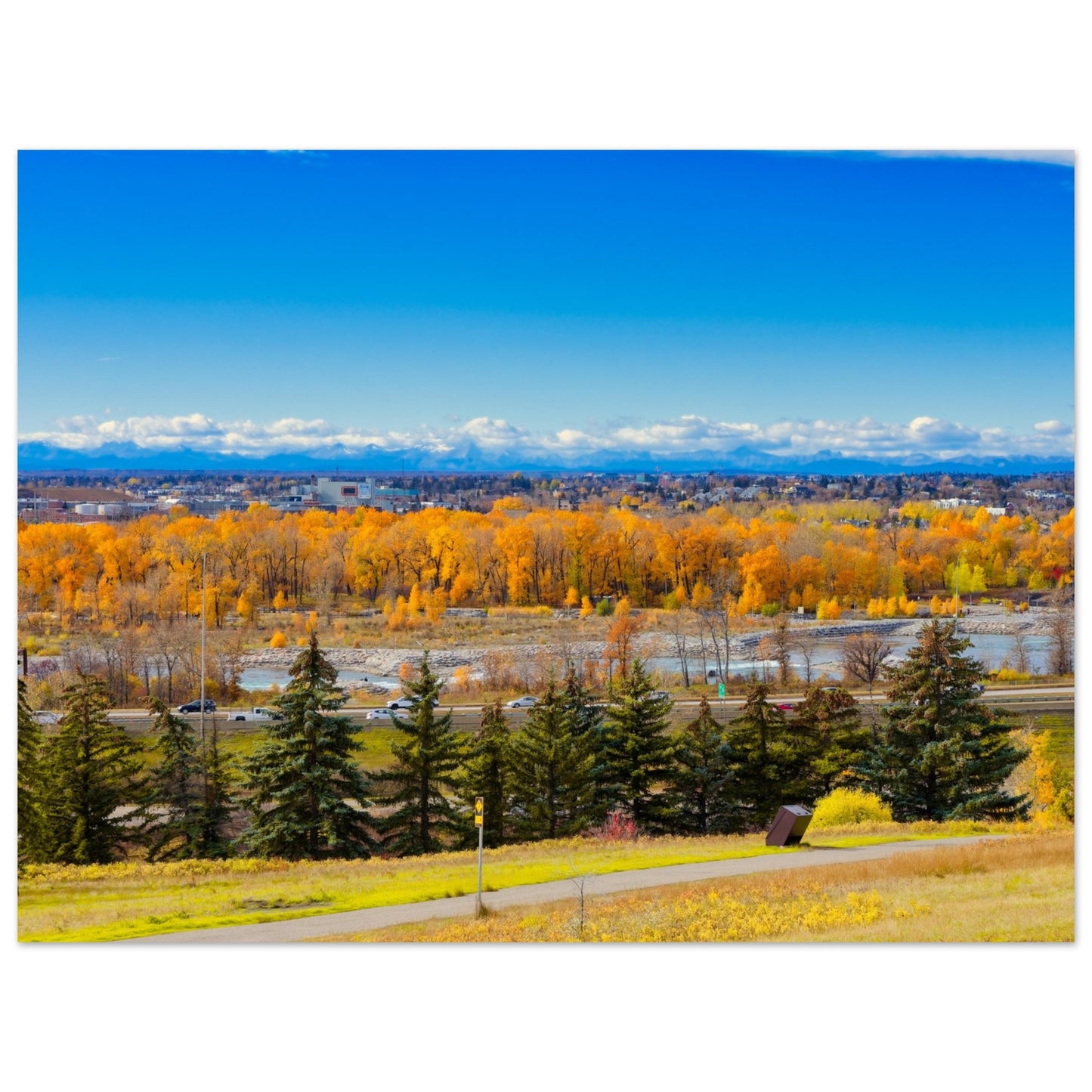 Premium Semi-Glossy Poster Print - Fall Colours Max Bell Centre