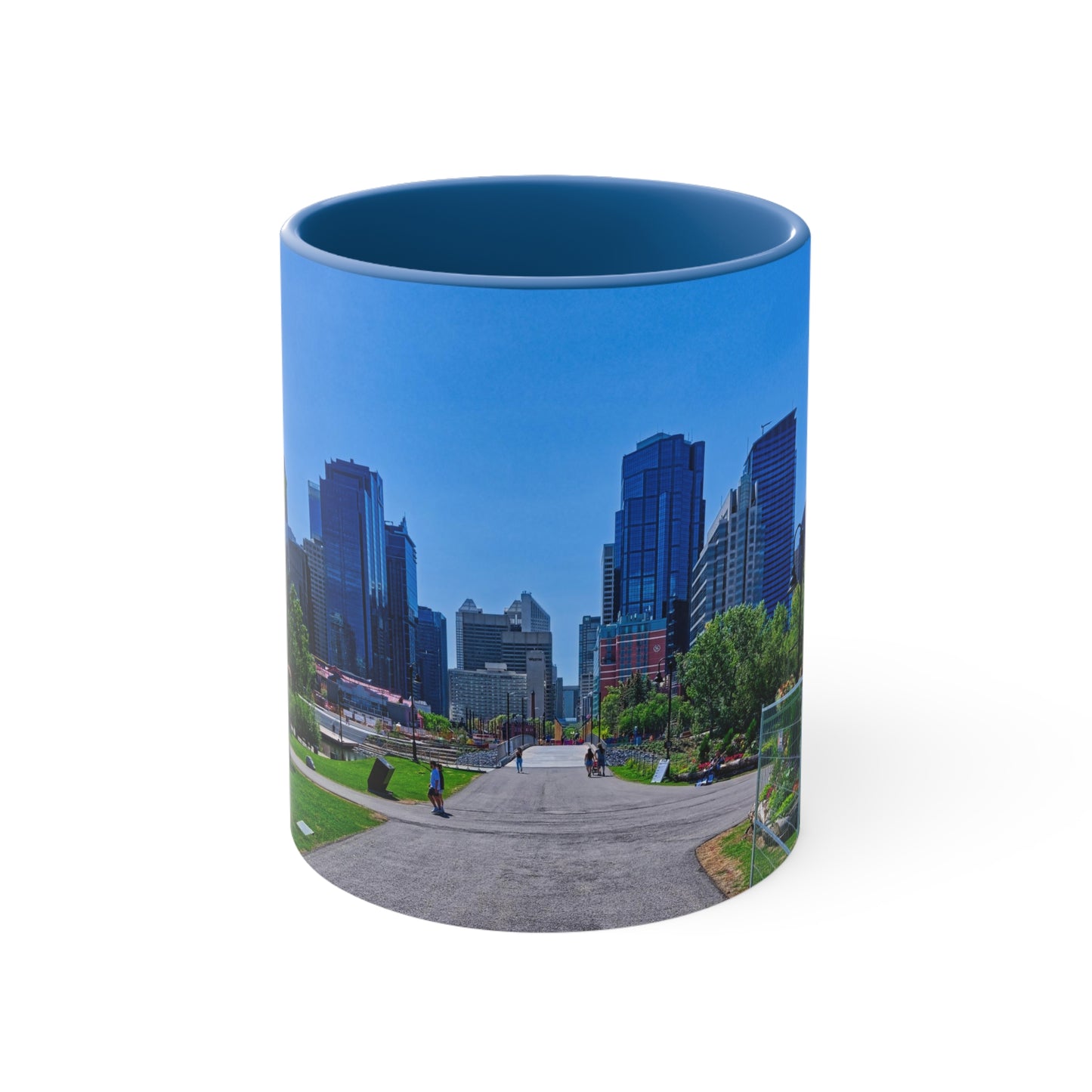 Accent Coffee Mug, 11oz  - Downtown Calgary Prince's Island Park HDR