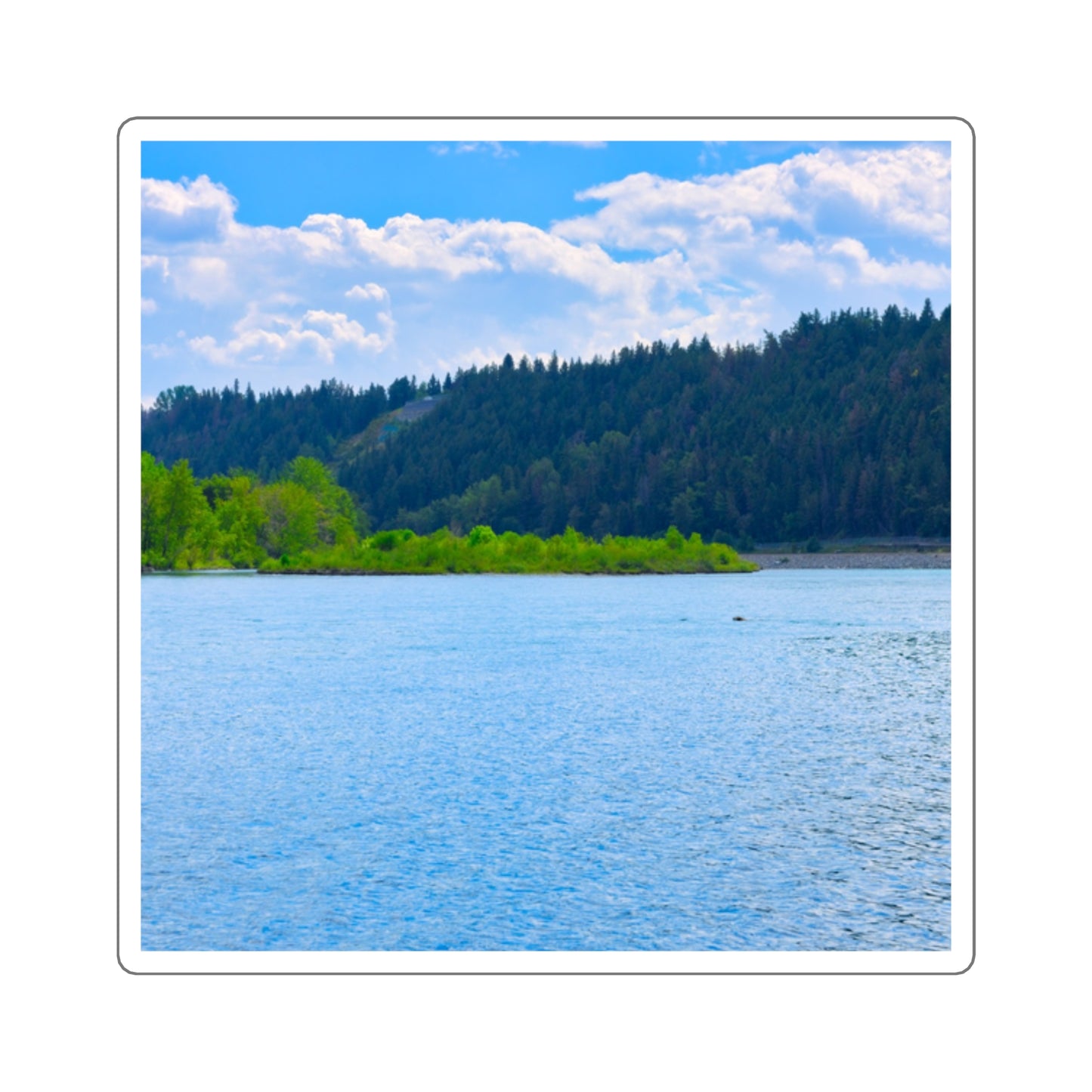 Square Stickers - Edworthy Park Bow River