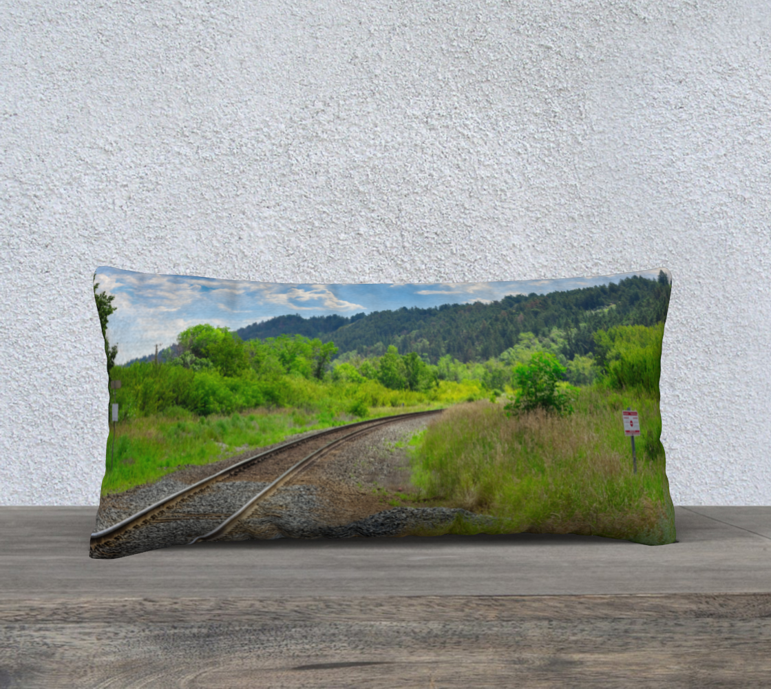24x12 Pillow - Edworthy Park CPKC Tracks