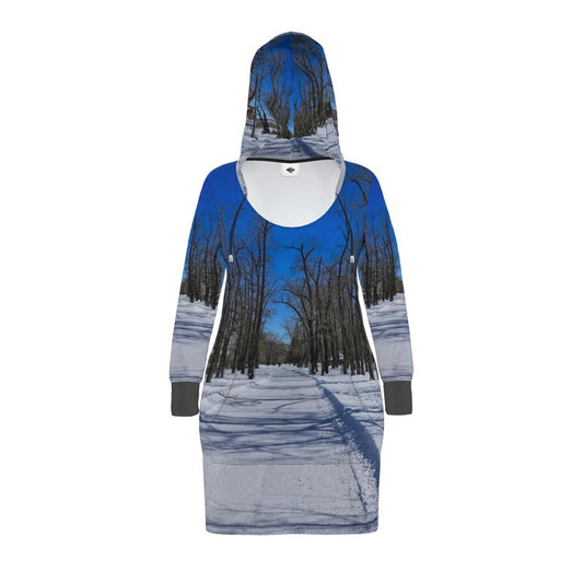 Hoodie Dress - Bowness Park Pathway Winter