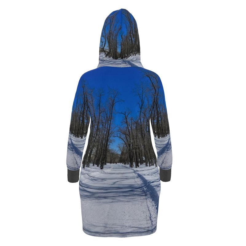 Hoodie Dress - Bowness Park Pathway Winter