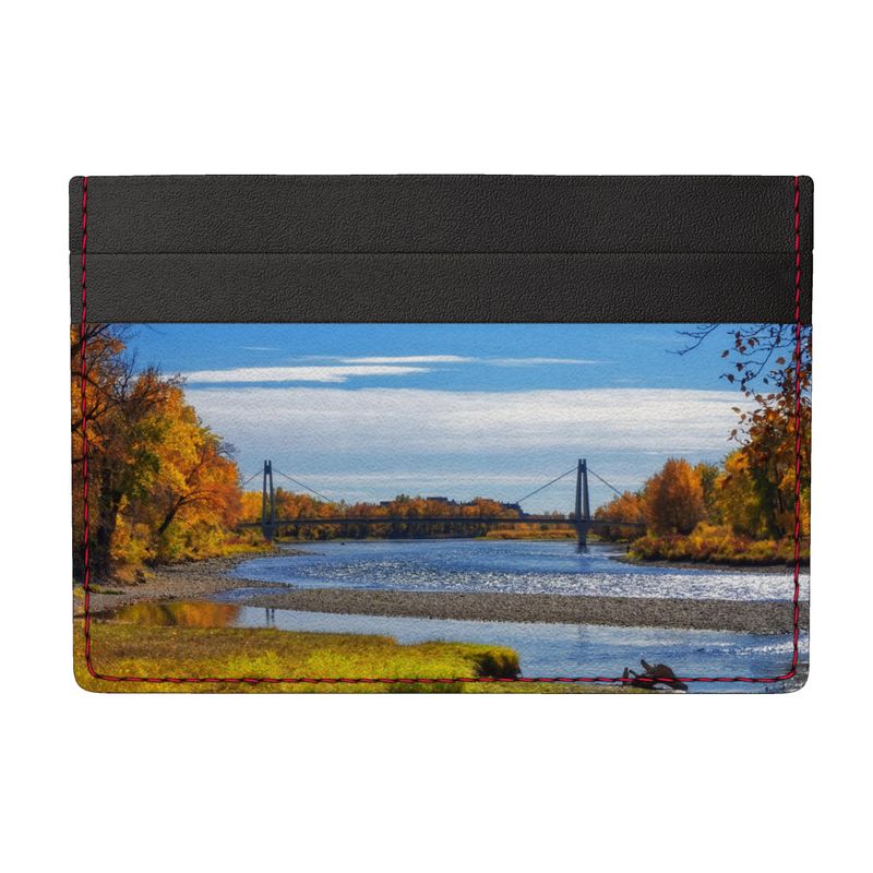 Leather Card Holder - Eric Harvie Bridge Fall
