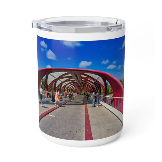 Insulated Coffee Mug, 10oz - Calgary Peace Bridge