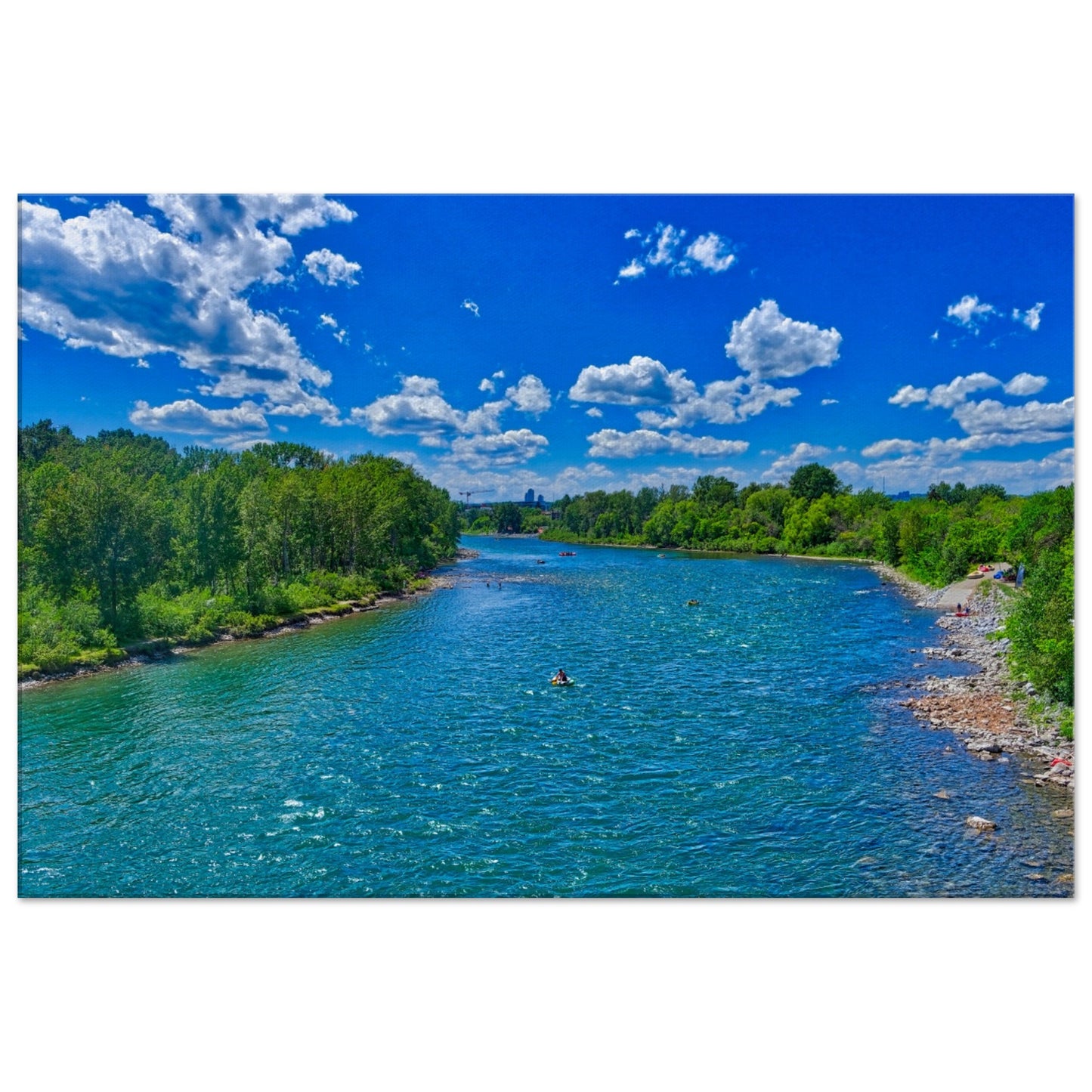 Canvas Print - Prince's Island Park Bow River HDR
