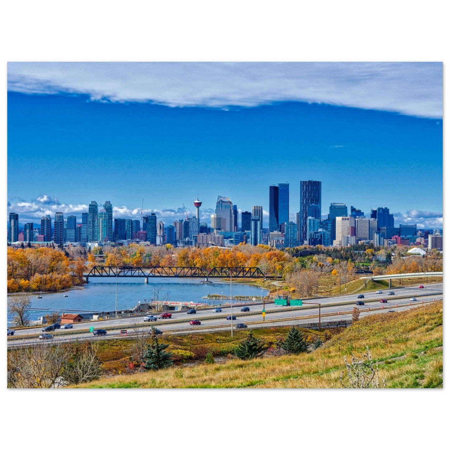 Foam Print - Downtown Calgary Max Bell Centre Fall HDR
