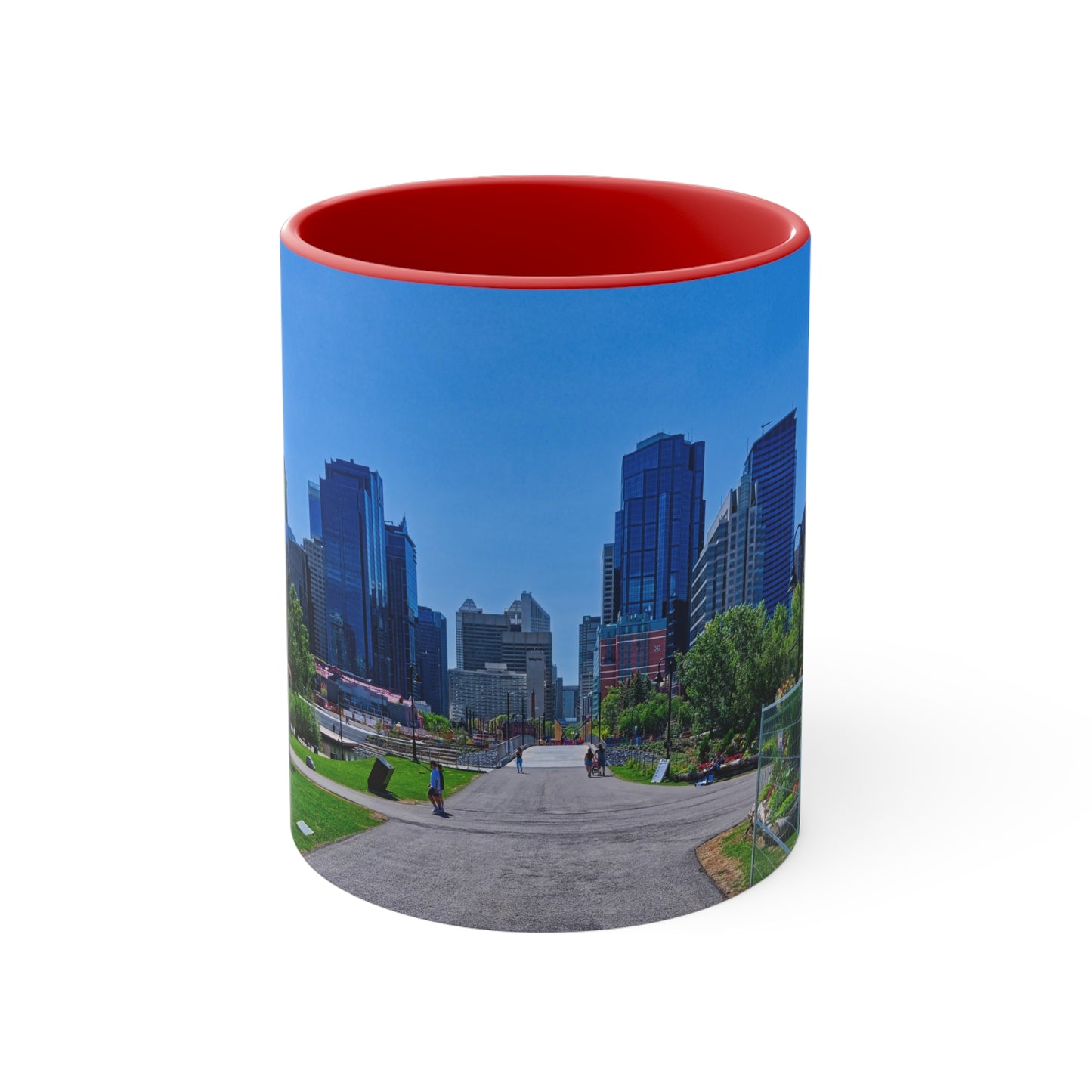 Accent Coffee Mug, 11oz  - Downtown Calgary Prince's Island Park HDR