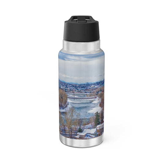Gator Tumbler, 32oz - 2017 Bow River Peace Bridge McHugh Bluff Winter HDR