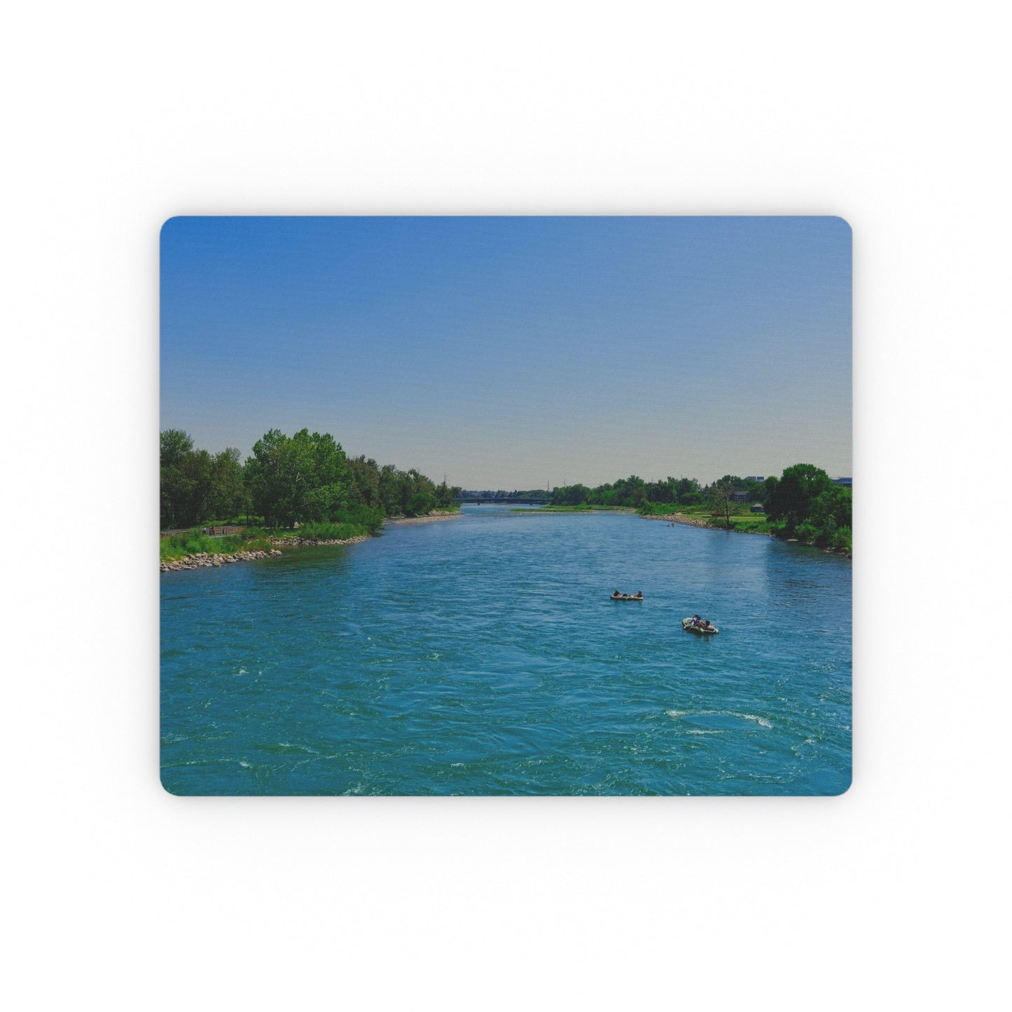 Rectangular Mouse Pad -  Bow River George C. King Bridge