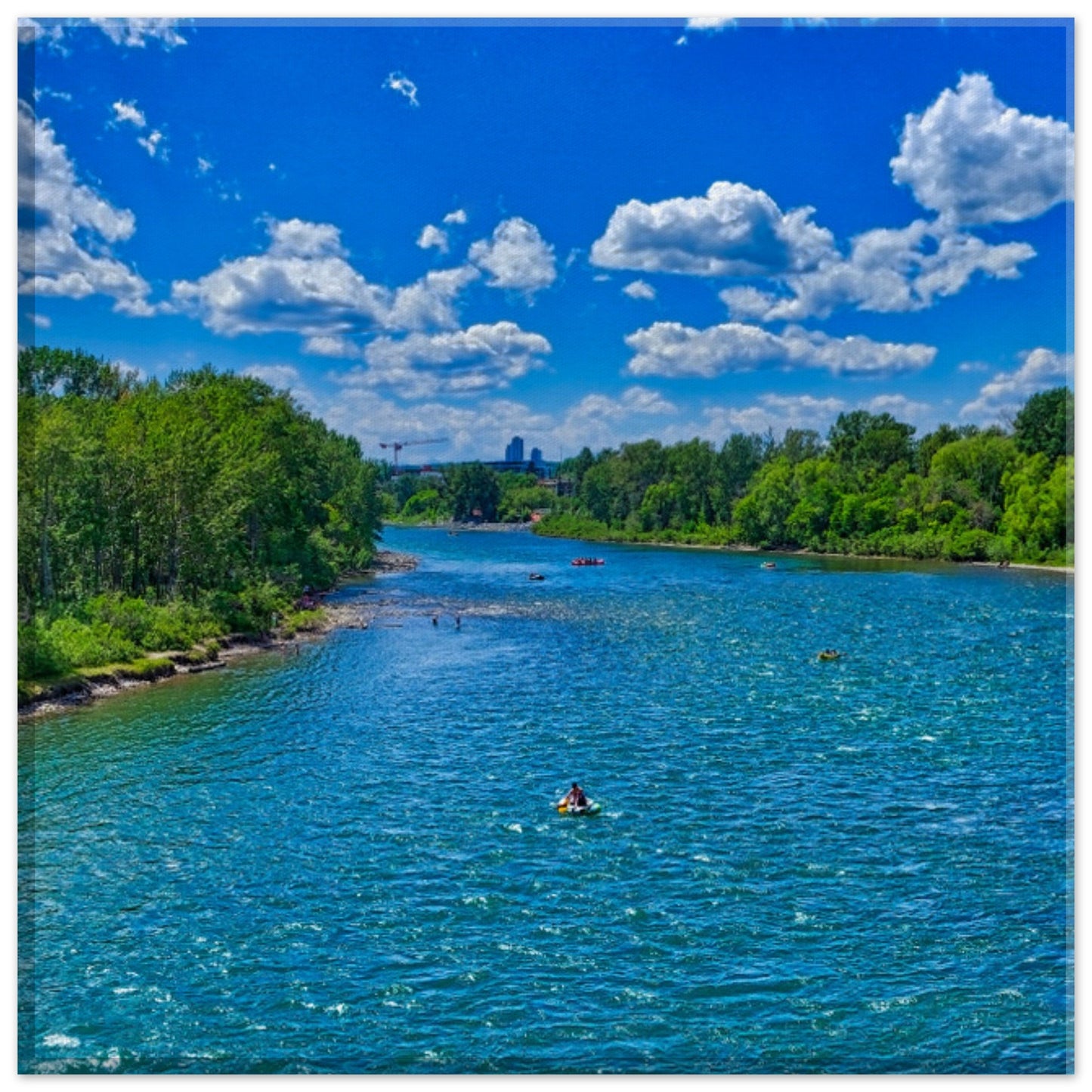 Canvas Print - Prince's Island Park Bow River HDR