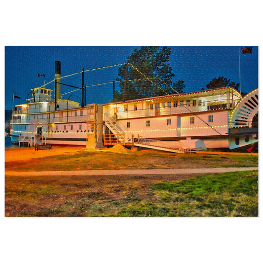 Jigsaw Puzzle (30, 110, 252, 500,1000-Piece) - SS Sicamous 2017 HDR at Night
