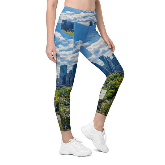 Women's Leggings with Pockets - Downtown Calgary McHugh Bluff Fall