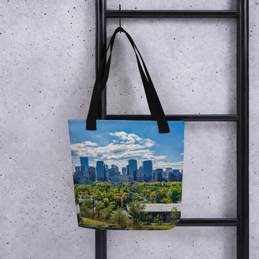 All-Over Print Tote Bag - Downtown Calgary McHugh Bluff Fall