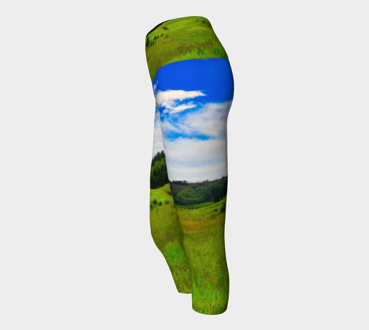 Women's Yoga Capris - Big Hill Springs Park Entrance