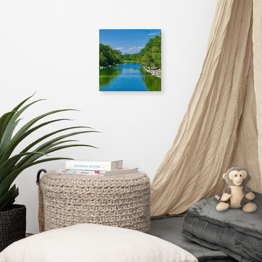 Canvas Print - Bow River South Prince's Island Park HDR