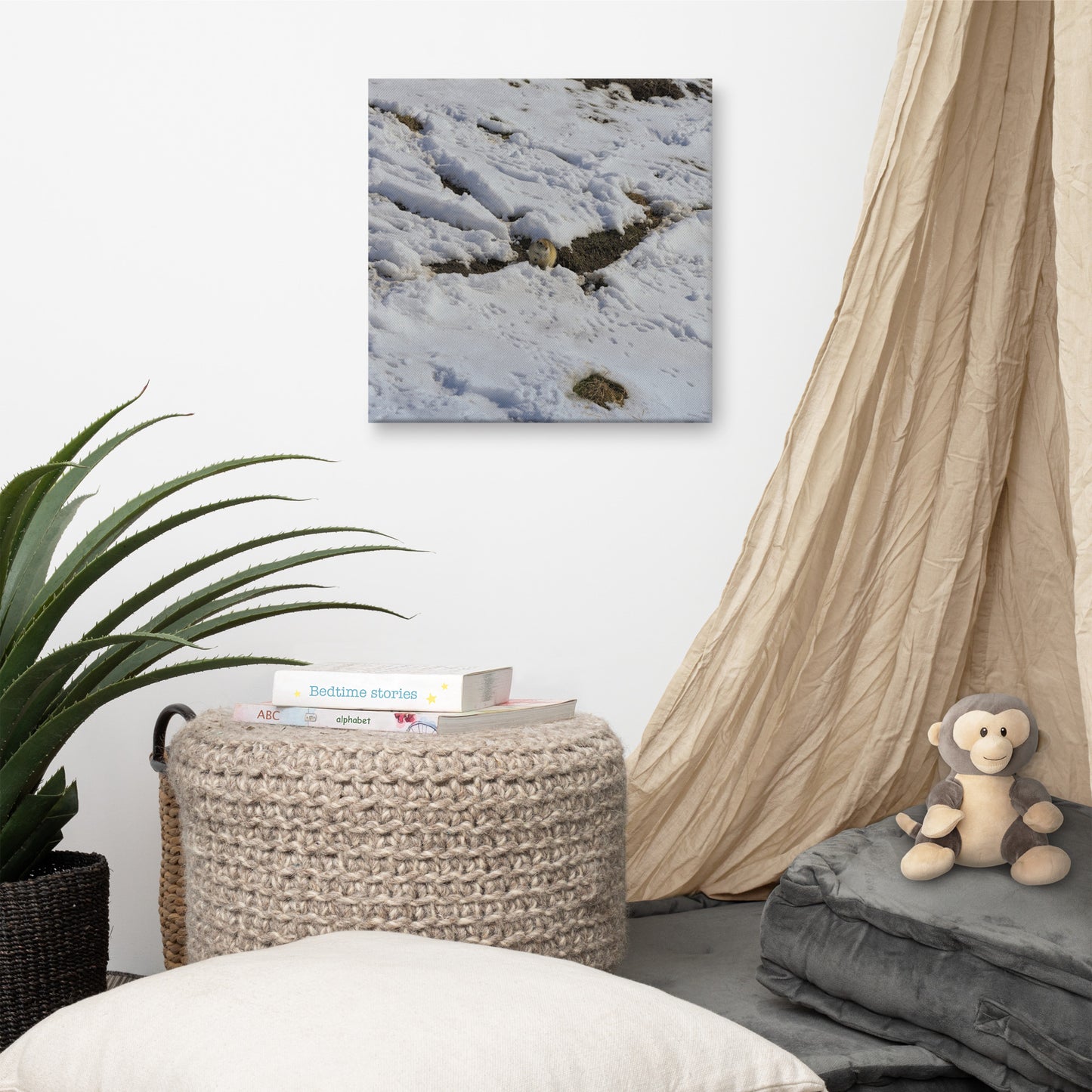 Canvas Print - Max Bell Centre Gopher Winter