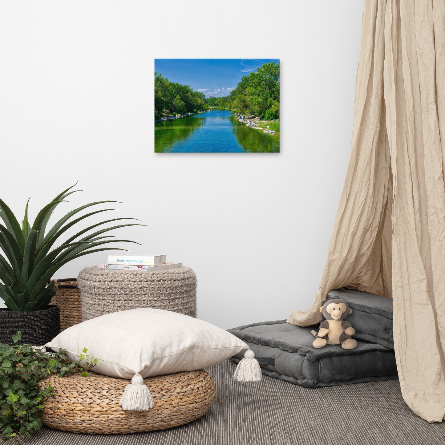Canvas Print - Bow River South Prince's Island Park HDR