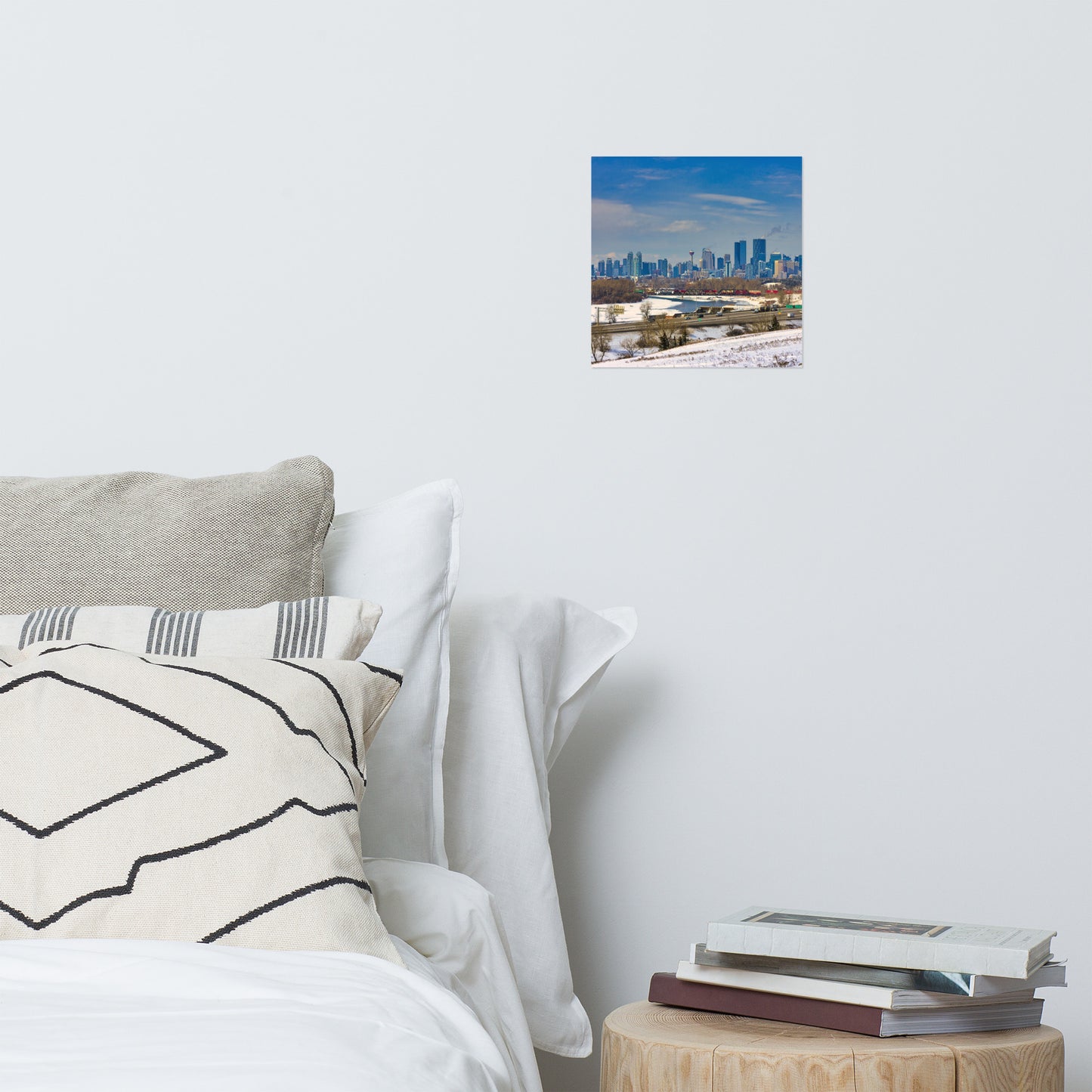 Matte Poster Print - Downtown Calgary Skyline Max Bell Centre Winter