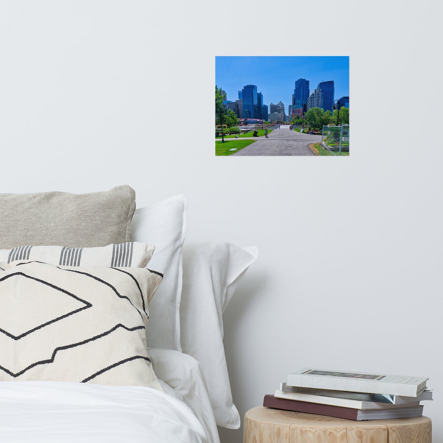 Matte Poster Print - Downtown Calgary Prince's Island Park HDR