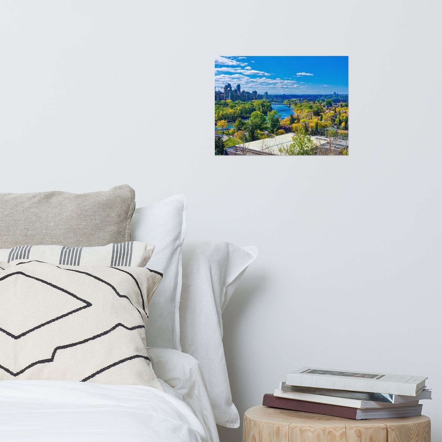 Matte Poster Print - Bow River Peace Bridge McHugh Bluff Fall HDR