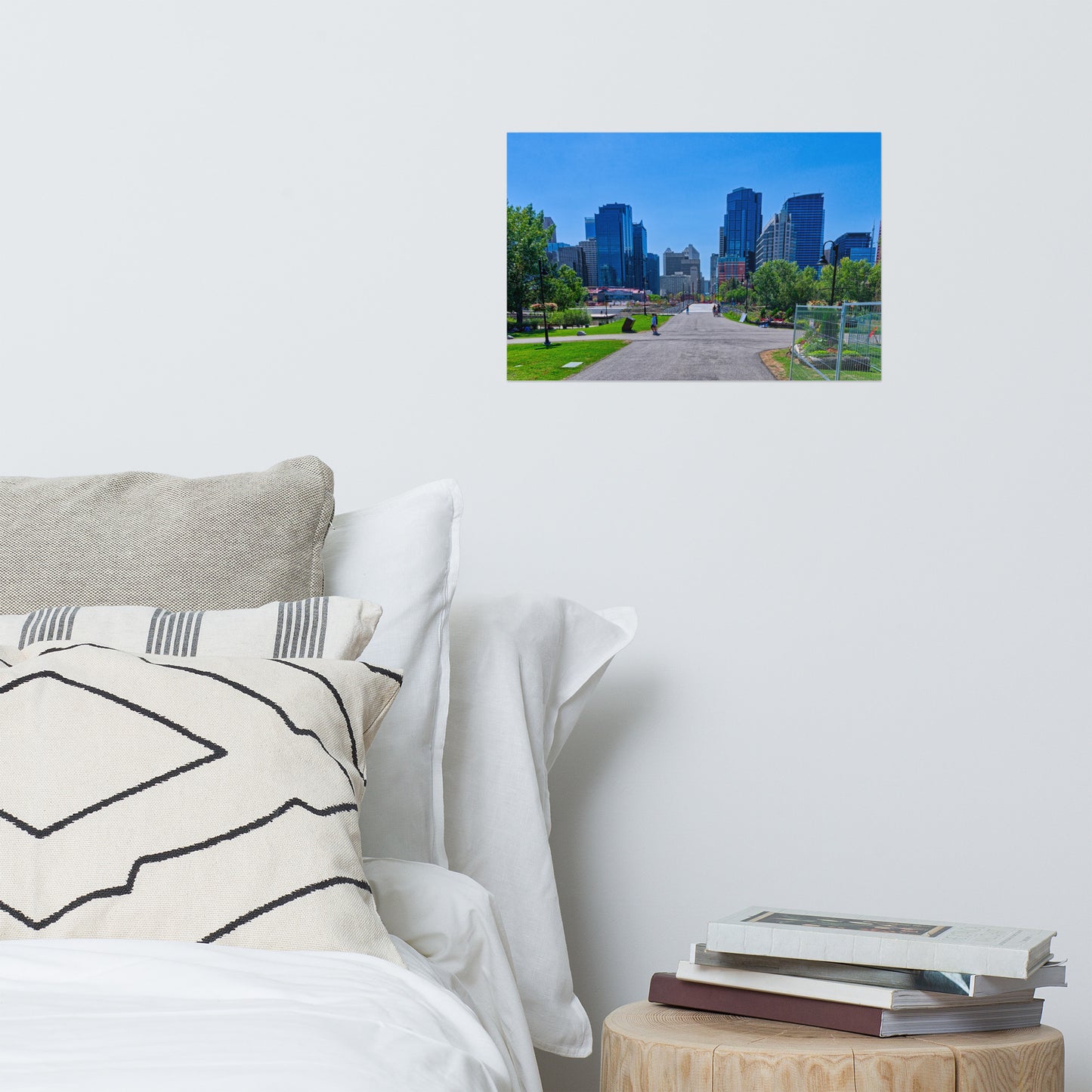 Matte Poster Print - Downtown Calgary Prince's Island Park HDR