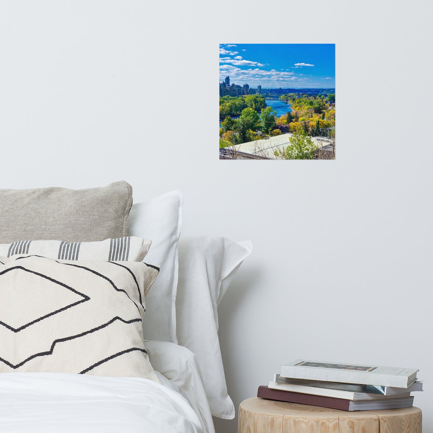 Matte Poster Print - Bow River Peace Bridge McHugh Bluff Fall HDR