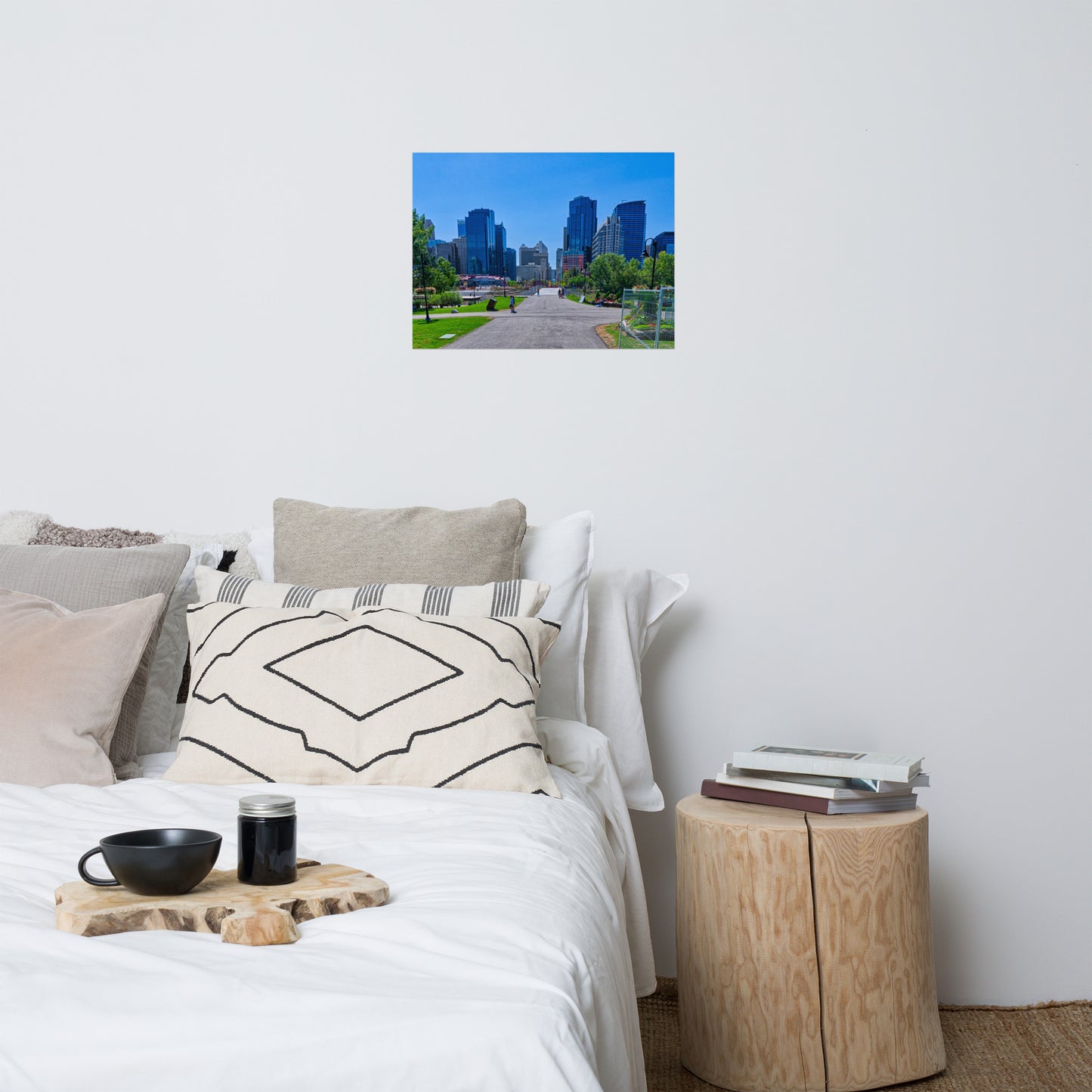 Matte Poster Print - Downtown Calgary Prince's Island Park HDR