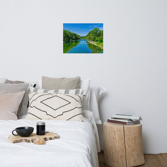 Matte Poster Print - Bow River South Prince's Island Park HDR