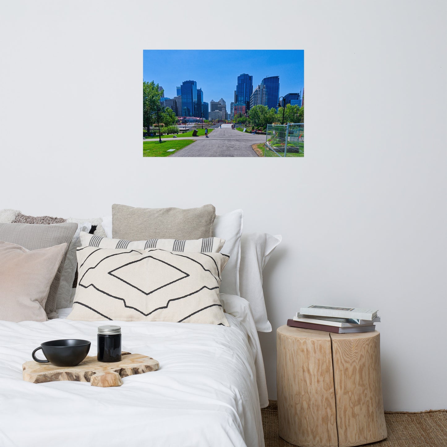 Matte Poster Print - Downtown Calgary Prince's Island Park HDR