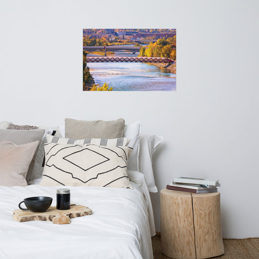Matte Poster Print - Peace Bridge McHugh Bluff Fall