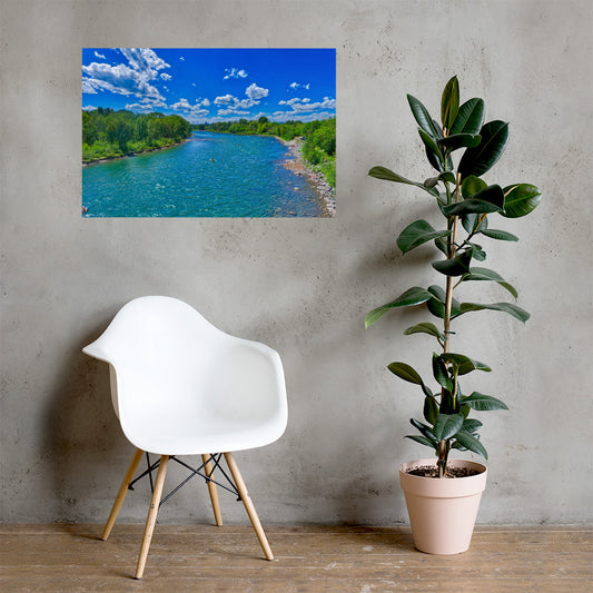 Matte Poster Print - Prince's Island Park Bow River HDR