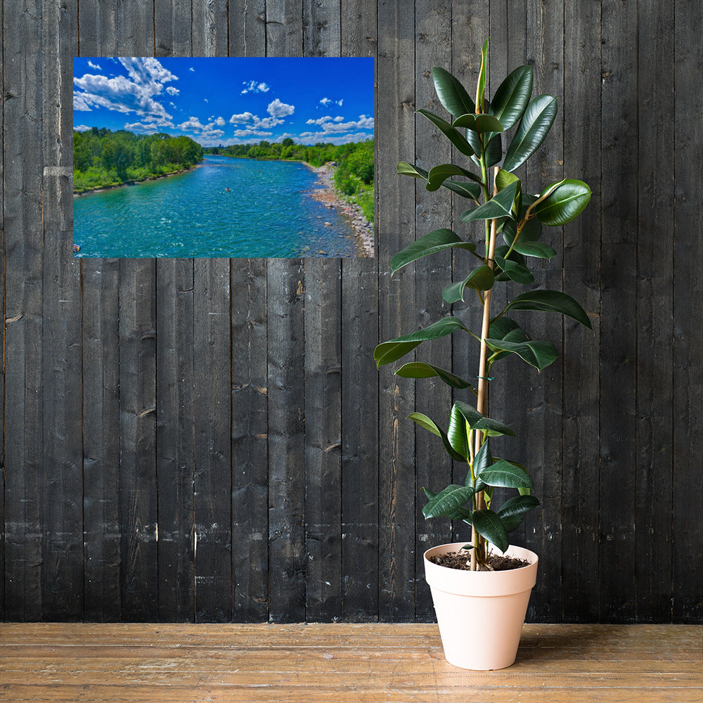 Matte Poster Print - Prince's Island Park Bow River HDR