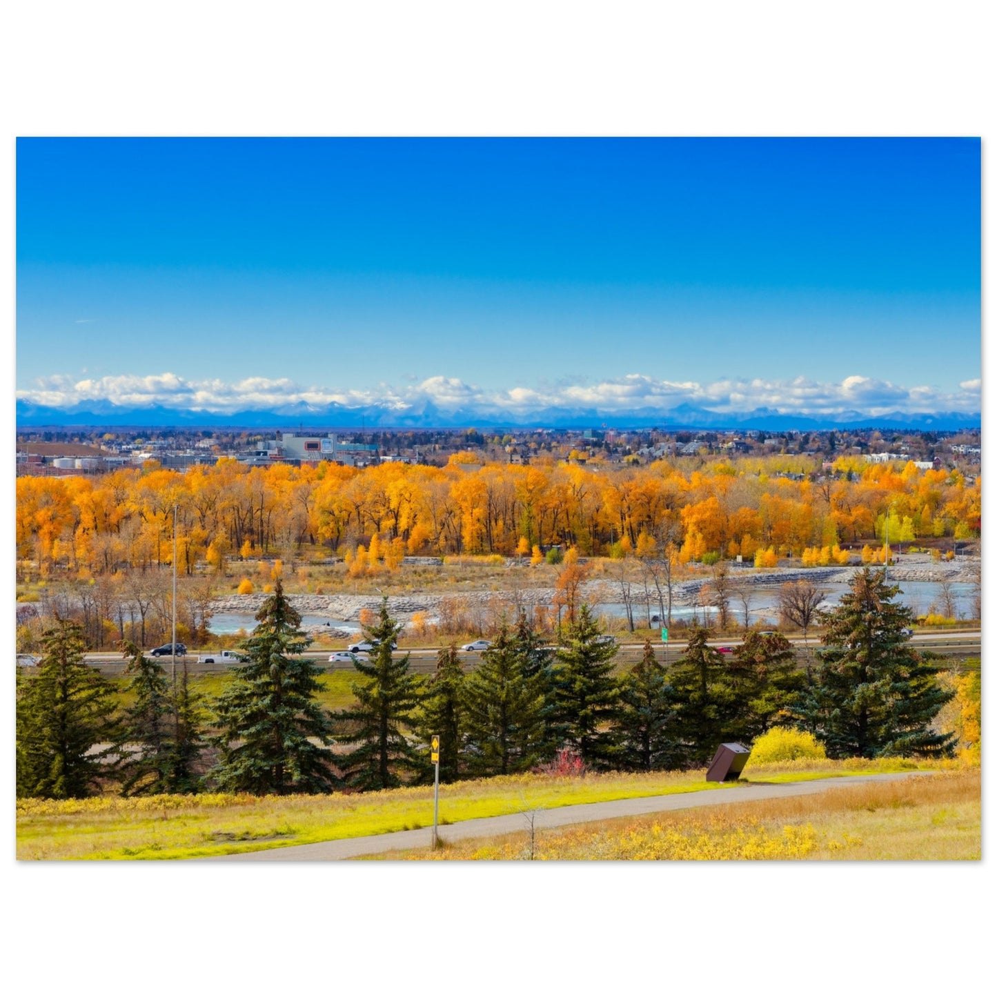 Premium Semi-Glossy Poster Print - Fall Colours Max Bell Centre