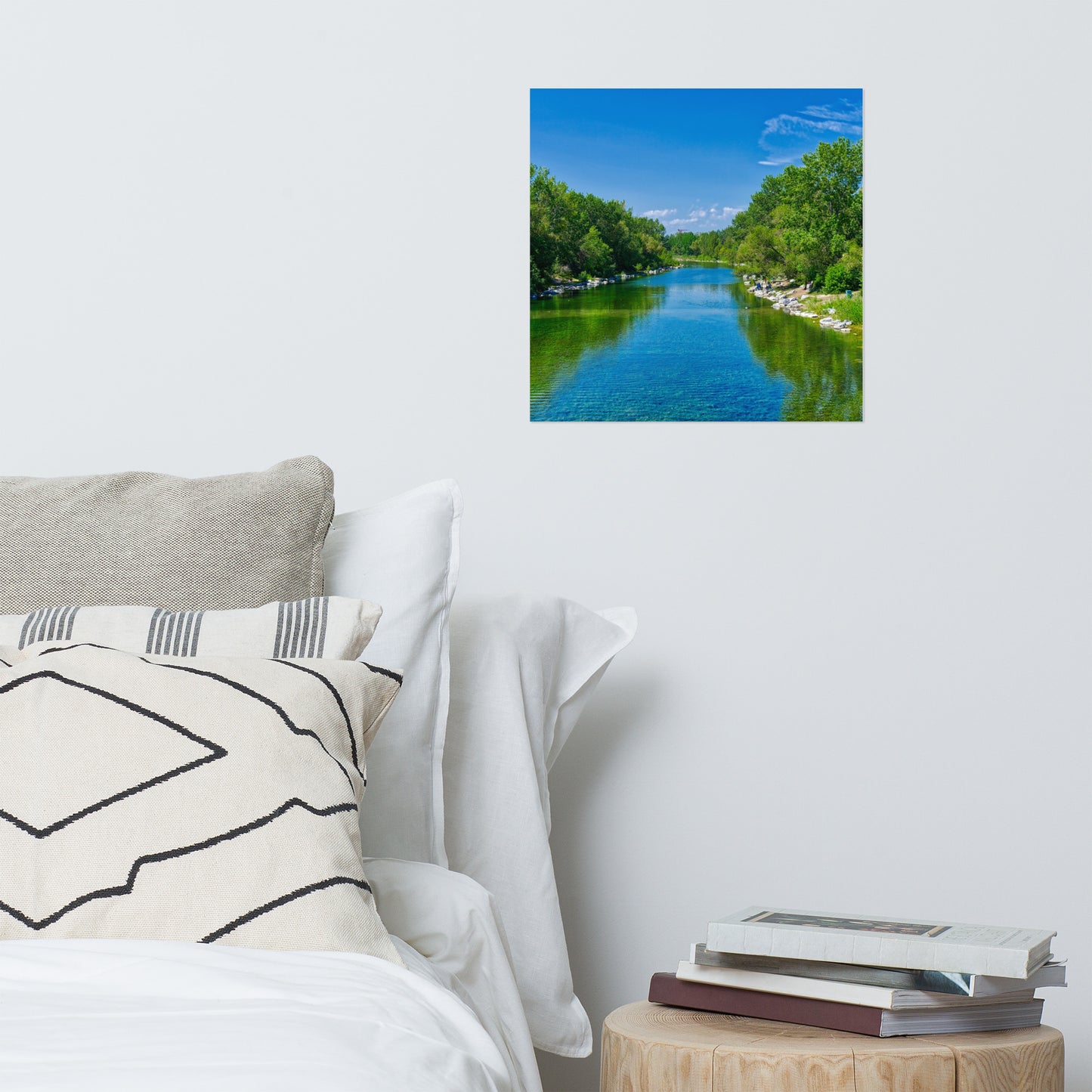 Lustre Poster Print - Bow River South Prince's Island Park HDR