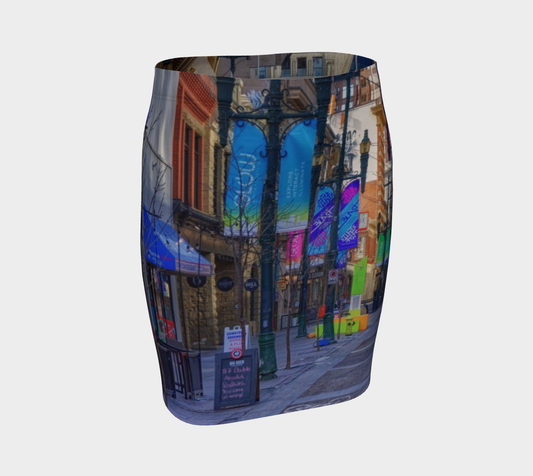 Women's Fitted Skirt - Downtown Calgary Stephen Avenue