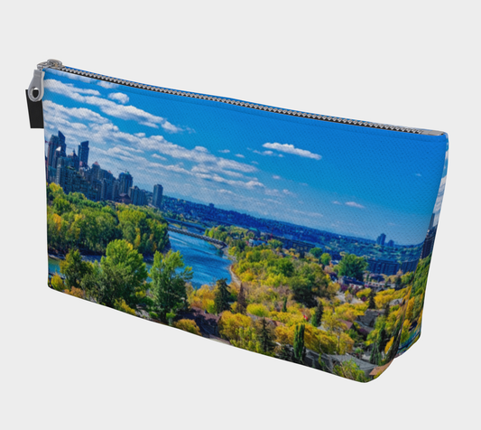 Makeup Bag - Bow River Peace Bridge McHugh Bluff Fall HDR