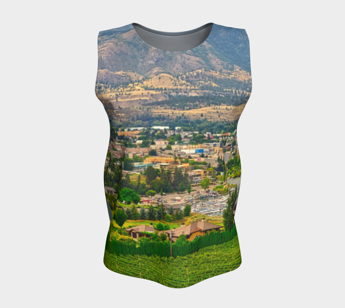 Women's All-Over Loose Regular Tank Top - Penticton Munson Mountain