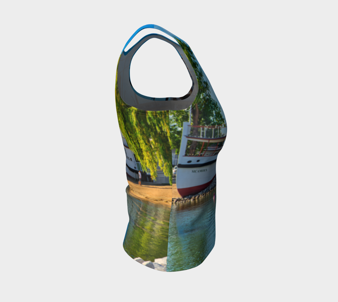 Women's All-Over Fitted Long Tank Top - SS Sicamous