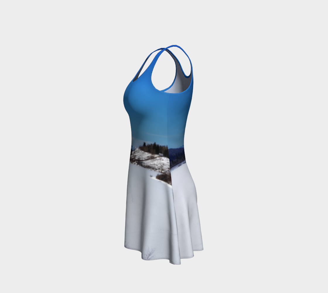 Flare Dress - Glenmore Reservoir Winter