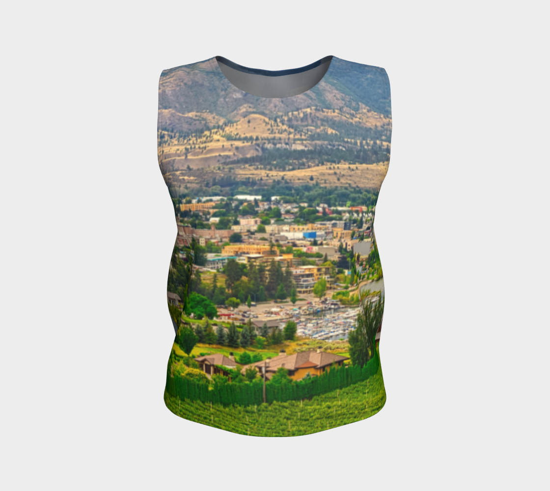 Women's All-Over Loose Regular Tank Top - Penticton Munson Mountain