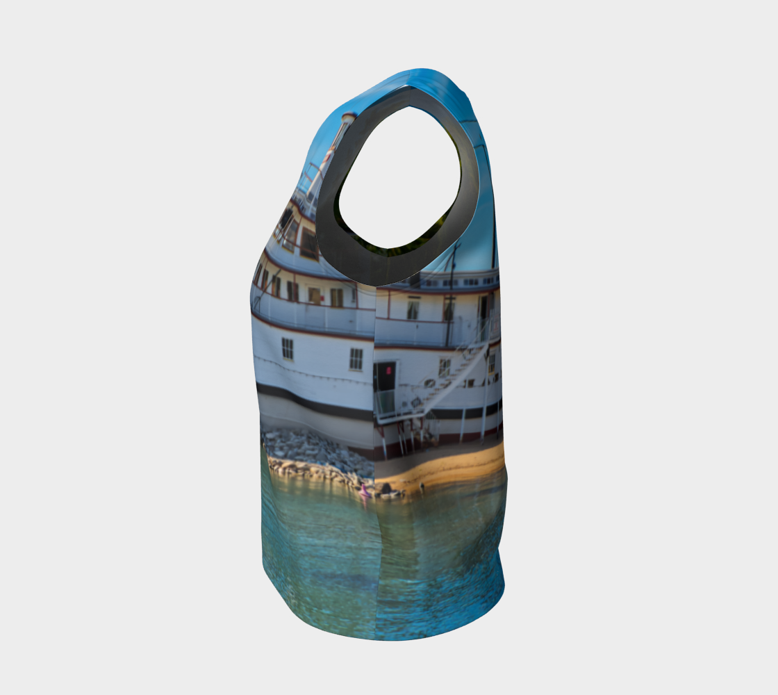 Women's All-Over Loose Long Tank Top - SS Sicamous