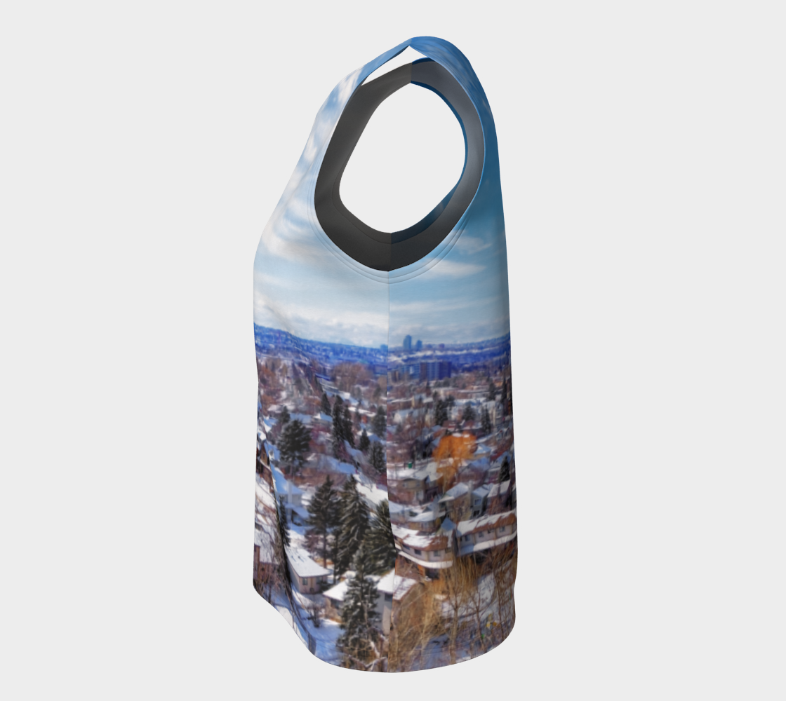 Women's All-Over Loose Regular Tank Top - McHugh Bluff Winter