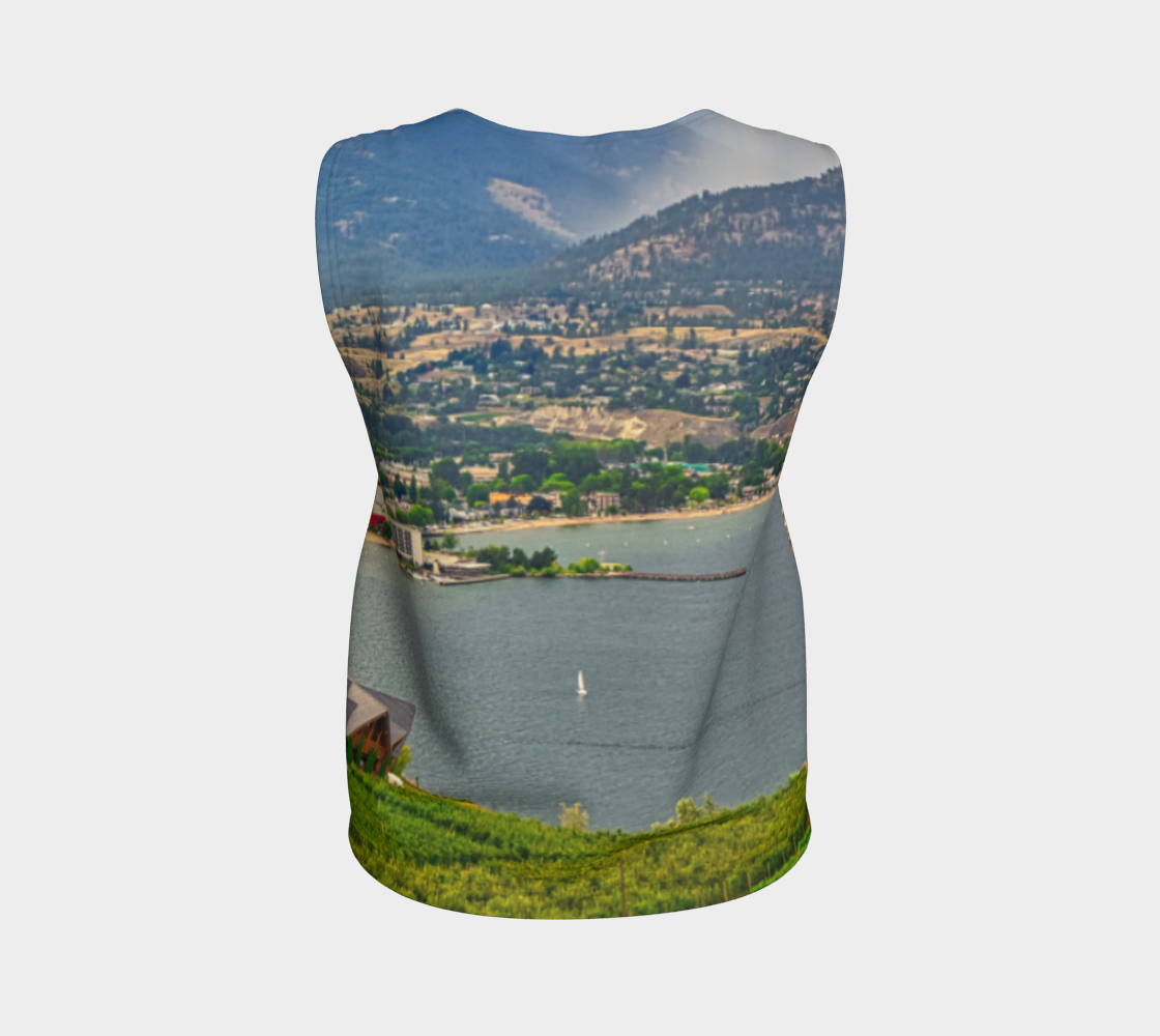 Women's All-Over Loose Regular Tank Top - Penticton Munson Mountain