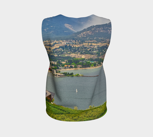 Women's All-Over Loose Regular Tank Top - Penticton Munson Mountain