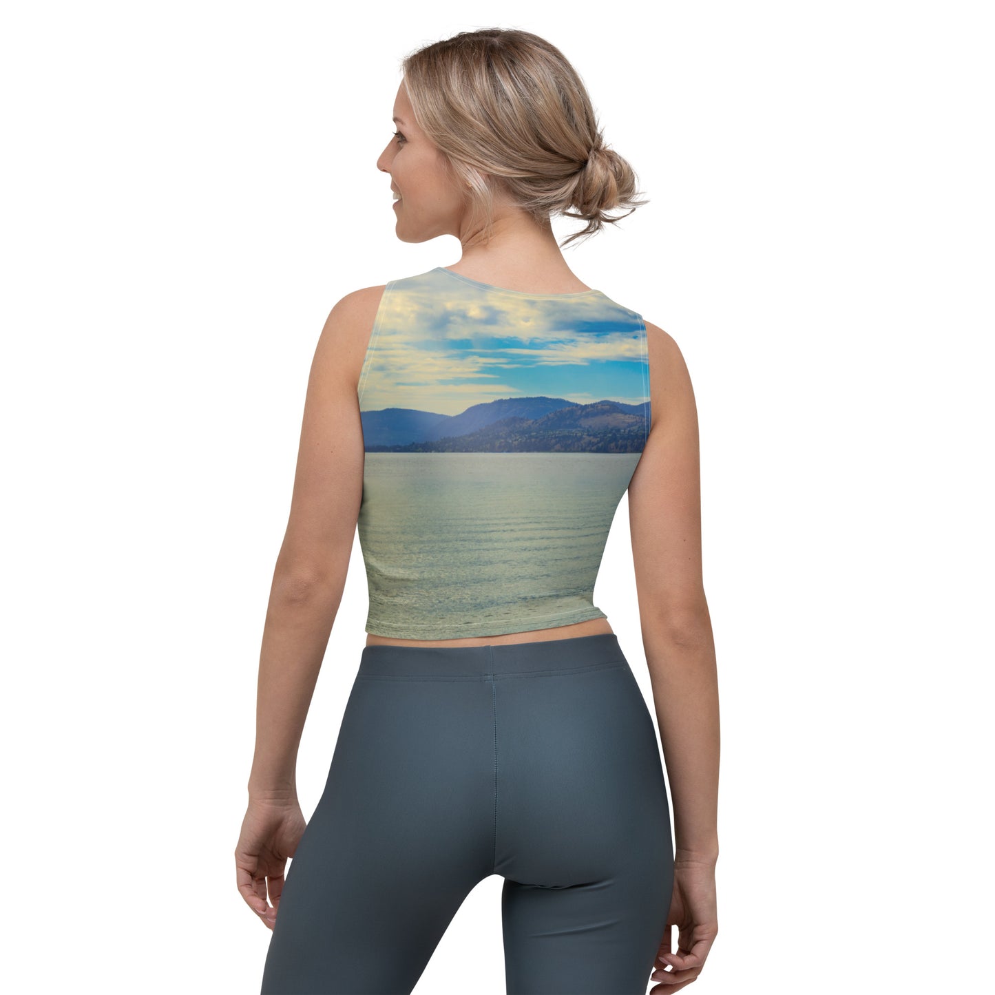 All-Over Crop Top - Penticton Skaha Lake