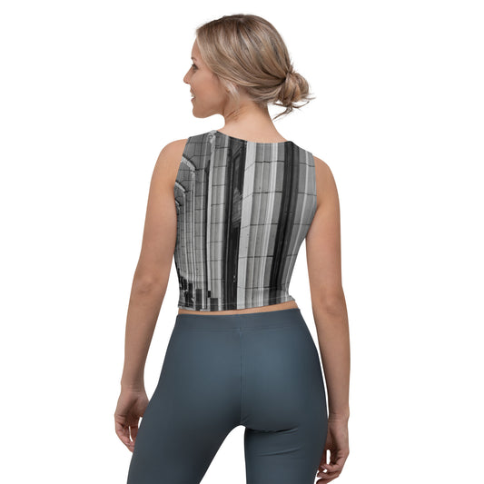 All-Over Crop Top - Downtown Calgary Hudson's Bay Black and White